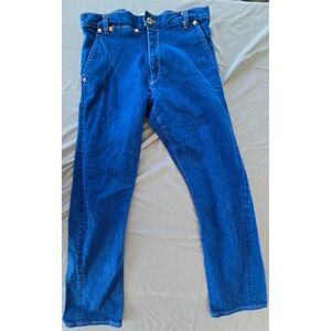 Vintage Jeans Union Made Cobalt Blue Indigo Women 30 Retro Festive Boho Preppy